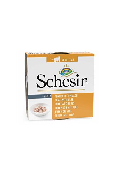 Schesir Κονσέρβα Γάτας Ζελέ με Τόνο & Αλόη 85gr
