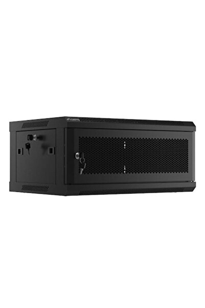Lanberg Dulap rack 19 " 4U, uși perforate, negru, 600x450mm