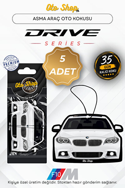 OTOSHOPTR BMW F10 Araba Kokuları Drive Serisi Oto Araç Kokusu (Beyaz) 5'Lİ