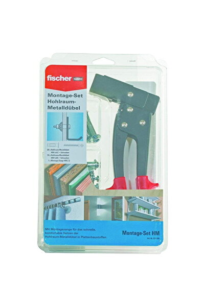 Fischer Set de montaj pentru fixare prin cavitate, 61 buc