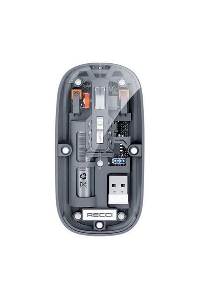 Recci RCS-M01 Ασύρματο Ποντίκι Διαστημικής Κάψουλας με Διαφανή Σχεδιασμό