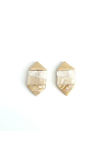 Aura Pearl Geometrik Küpe