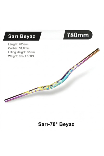 tur bike Sarı Lunje Rainbow 780 Mm Gidon