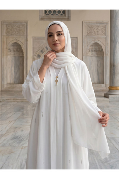 Markasız ucuz Medine İpeği Taş işlemeli Abaya