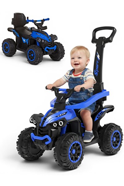 OEM ATV Pentru Copii Cu Varsta De 1 - 4 Ani, Maner De Impins, Roți Mari Off-R...
