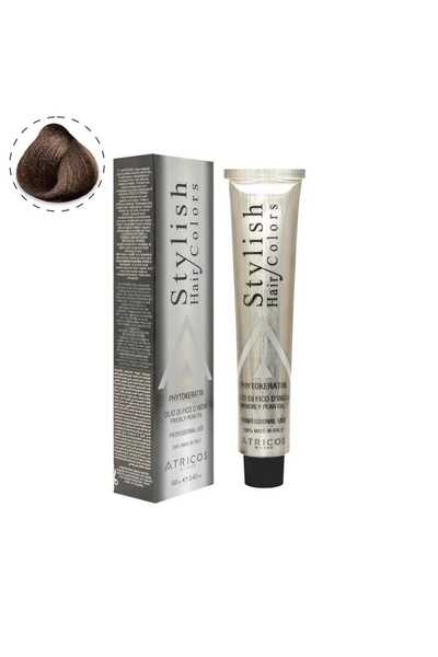 atricos Milano Stylish Hair Color 5.08 Dark Hazelnut – Cool Brown Professiona...