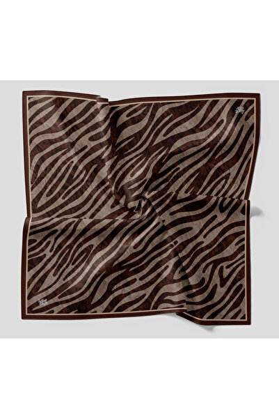 Levidor Crystal Scarf Safari Pattern Brown