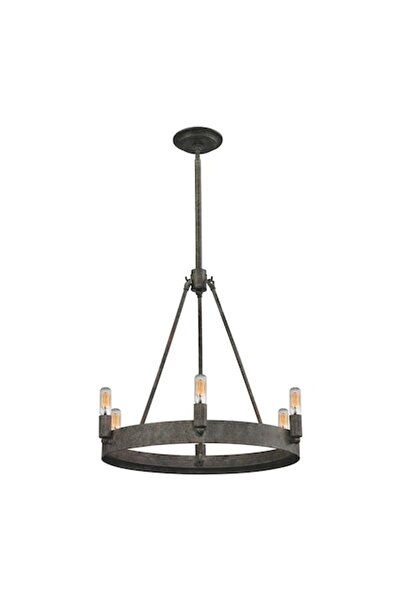Cojom Candelabru Arthur 6m, 6xE14, maro antichizat, diametru 60cm