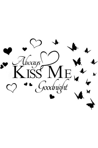 The Bros DIY Butterfly Wall Sticker, Silver, Love Quotes Wall Decal, 3D Specu...
