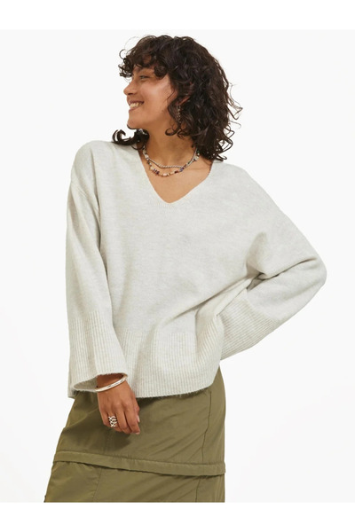 Jack & Jones Pulover pentru femei Jack&Jones JJXX supradimensionat cu decolte...