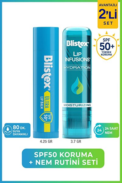 Blistex Spf50 Protection + Moisture Routine Set