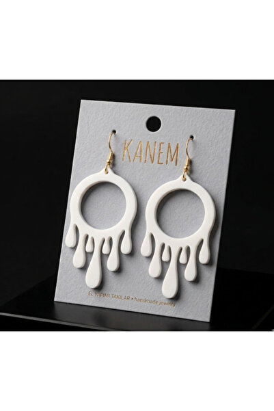 Kanem3D أقراط دائرية على شكل قطرة