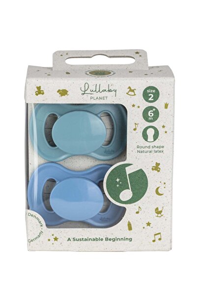 LULLABY PLANET Set doua suzete round, 6-18luni,