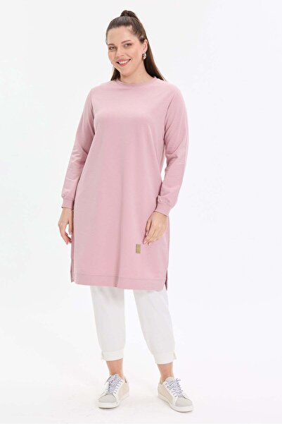 KADO OUTLET Basic Rahat Kalıp Uzun Kadın Tunik