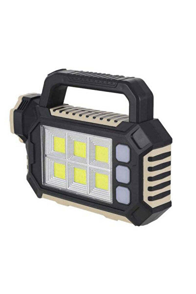 Vivendo Lanterna cu lampa solara 6 LED COB, 1200 mAh, USB