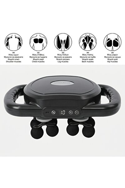 Z Store Masajor muscular miofascial electric cu 12 capete interschimbabile și...