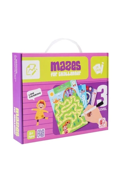OEM Set de desen educativ cu 25 de coli reutilizabile, Nivelul 3