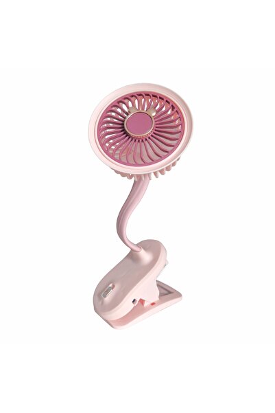 Naimeed Company Ventilator, cu baterie, Naimeed D5860, USB, Roz, 105x240x90mm