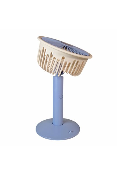 Naimeed Company Ventilator, cu baterie, Naimeed D5844, USB, Albastru, 140x230x74mm