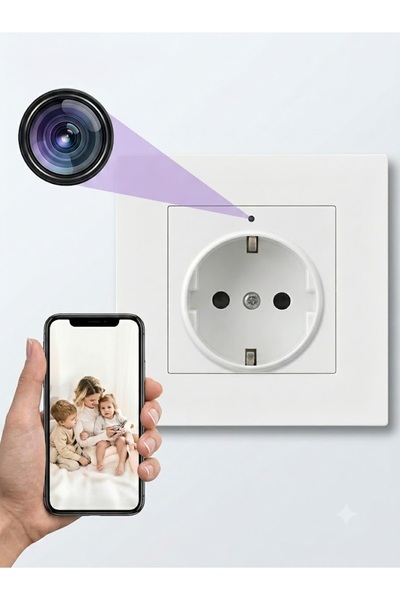 SICAK TAKİP Wifi Kamera Priz 1080P HD 4K Kalite