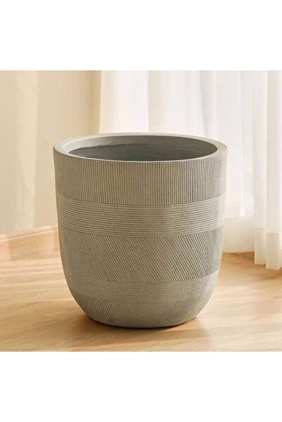PAN HOME Rihan Polyresin Planter 43x43x41cm - White