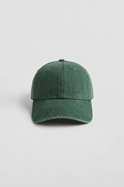 ablukaonline Unisex Basic Washable Baseball Cap Green
