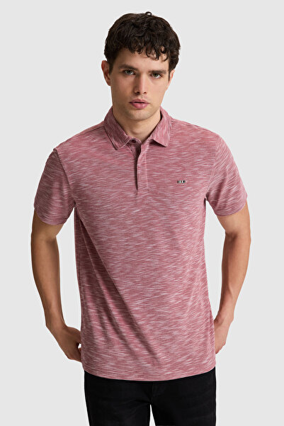 U.S. Polo Assn. تي شيرت رجالي بقصة عادية وياقة بولو من فيشين 50326969-VR223
