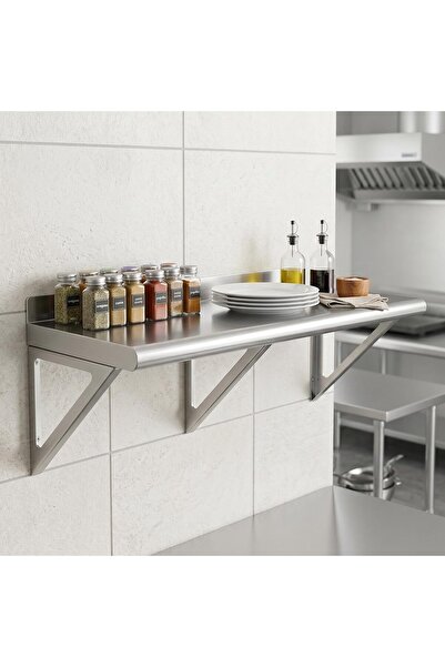 Garvee 72x12x12 Inch Stainless Steel Wall Shelf, NSF Certified Heavy Duty Com...