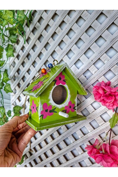 buraxe Handmade, 3-Piece Tiny Birdhouse, 12×12×8 Cm, Garden/Tree/Balcony Decoration