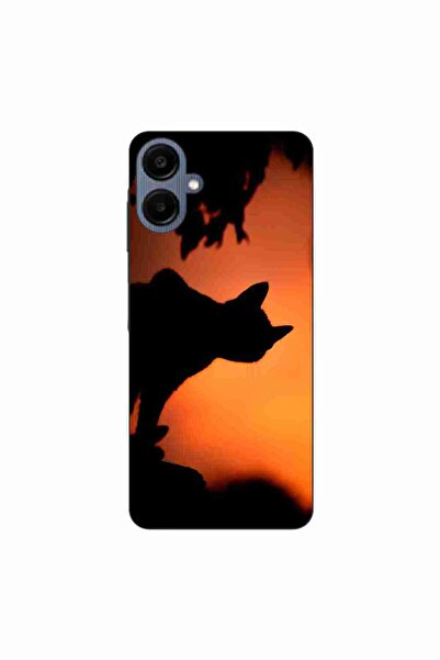 OEM Θήκη συμβατή με Samsung Galaxy A06 Σιλικόνης Gel TPU με σχέδιο Μαύρη Γάτα...