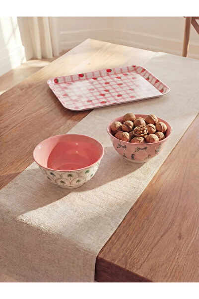 LC Waikiki Lcw Home Mixed Printed Porcelain Bowl Set of 2
