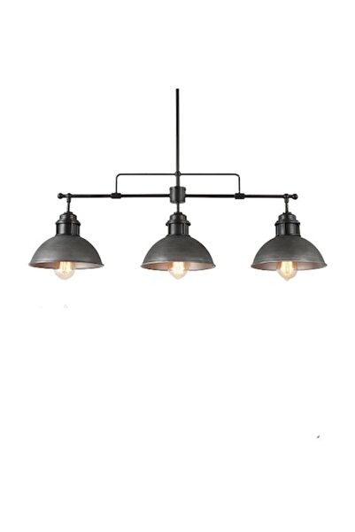 Cojom Candelabru, Londra, vintage, 3xE27, gri antic