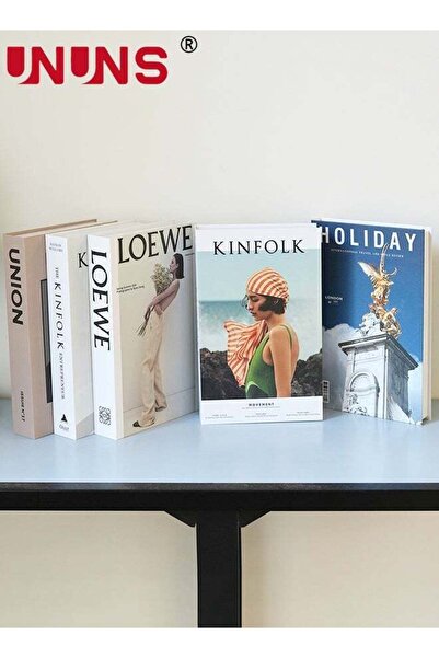 UNUNS 5 Pcs Decorative Books,Fake Books For Home Decor,Aesthetic Books For Ro...