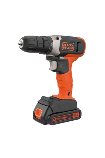Black and Decker BLACK+DECKER Drill Driver Cordless – 18 V – 600 RPM – Orange...