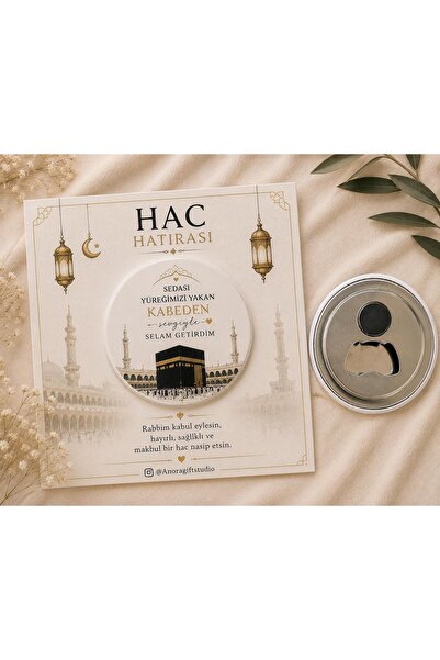 anoragiftstudio Umre Hac Hediyeliği Açacaklı Magnet 16 Adet Umre Hatırası