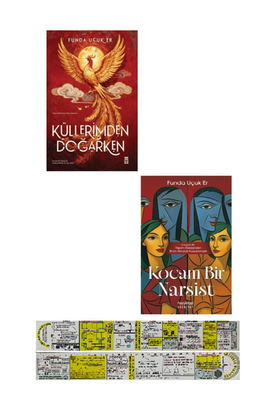 Timaş Yayınları Küllerimden Doğarken + Kocam Bir Narsist 2 Kitap Set Funda Uç...