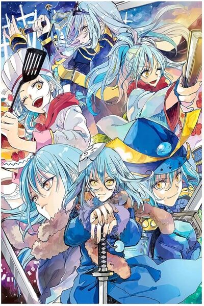 ESSESORIES That Time Game of Thrones Reincarnated As Slime Anime Poster Wall ...