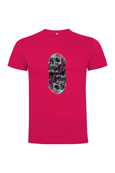 iLovePrints Psychedelic Skull Nebula Tshirt