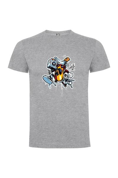iLovePrints Robo Graffiti Gangsta Tshirt