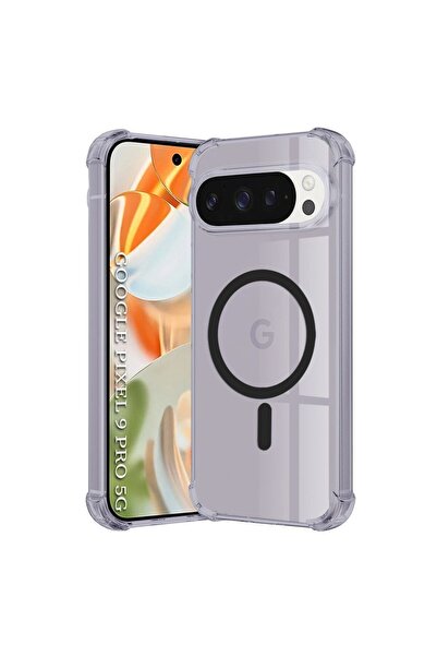 Techsuit Αντικραδασμική Διαφανής Σιλικόνη MagSafe - Google Pixel 9 Pro - Μαύρ...