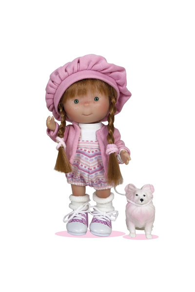 Nines D'Onil Papusa Nines D'Onil, Colectia Little Pippa, Pippa Pet Braids, cu...