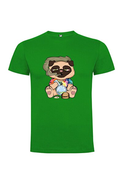 iLovePrints Stoned Pug Detective Tshirt