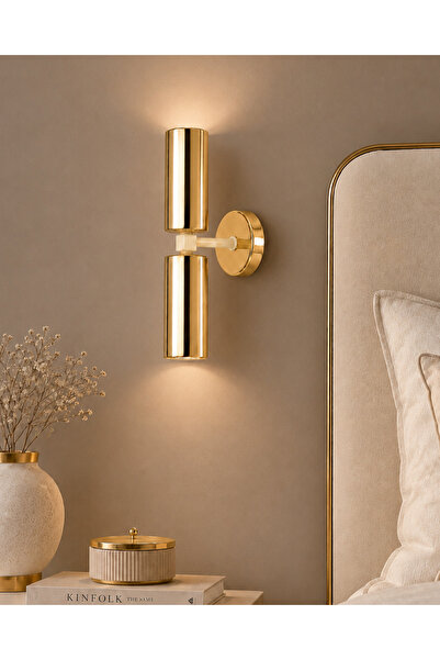 Bozyaka Aydınlatma Teo 2-Piece Decorative Coated Modern Metal Wall Sconce for...