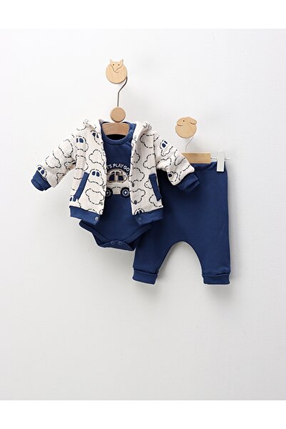 MiniKids Set 3 piese, Let s Play Go, cu albastru