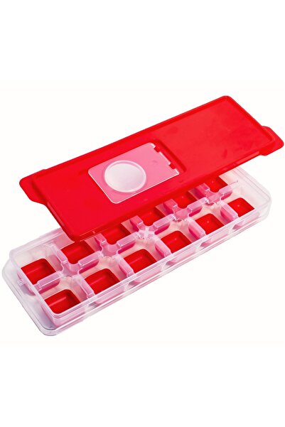 Z Store Tavă pentru cuburi de gheață cu capac din plastic și bază din silicon...