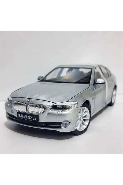 WELLY 1.24 ÖLÇEK MARKA LİSANSLI BMW 535İ F10 GRİ RENK DİECAST MODEL ARABA 18CM