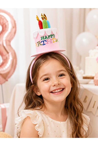 MİO BAMBİNO Cake Shaped Happy Birthday Crown Children's Party Crown