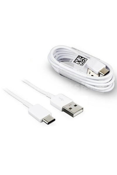 Samsung USB Type-C Hızlı Şarj ve Data Aktarım Kablosu EP-DG930IBEGWW Beyaz Kablo