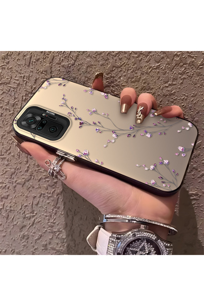CHICASELUX Redmi Note 10 Pro Uyumlu İnce Dal Çiçek Kılıf, Aşınmaya Dayanıklı ...