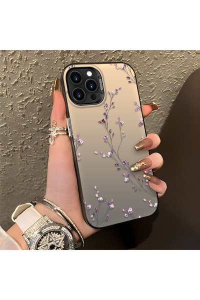 SLIMFELT iPhone 14 Pro Max Uyumlu Güzel Çiçek Baskılı, Sade ve Şık, Şok Emici...